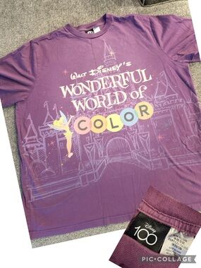 Disney Purple "Wonderful World of Color" Graphic Tee